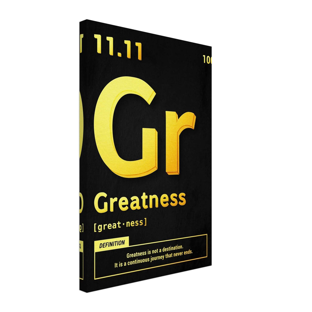 Da Vinci Motivational Wall Art | Greatness - Canvas - 40x60 cm / 16x24″ - Thick