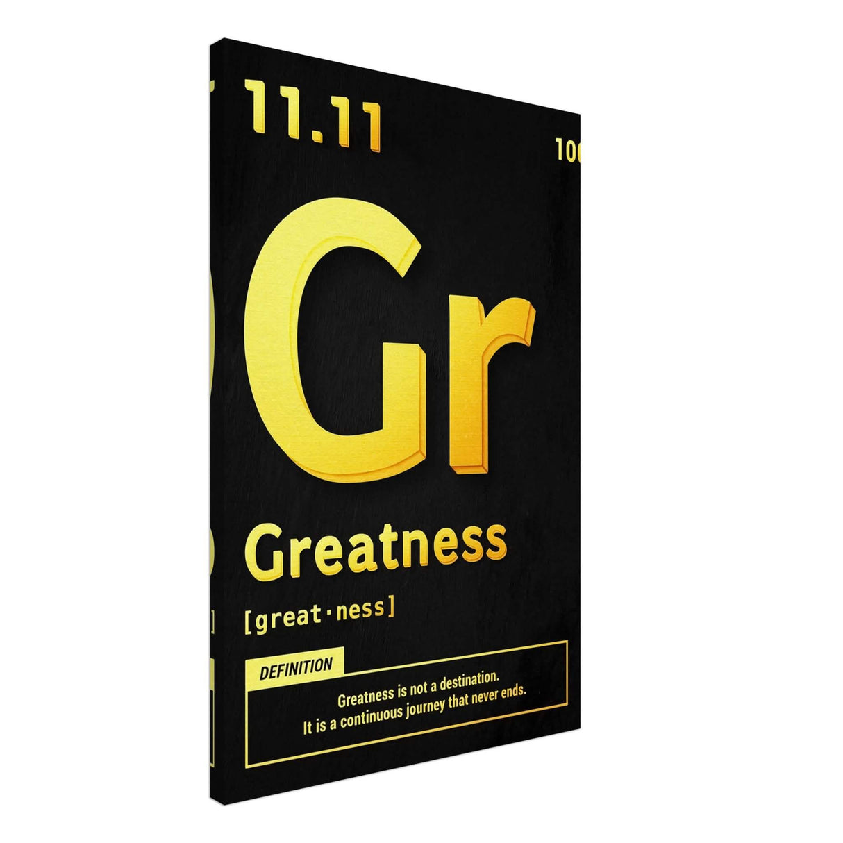 Da Vinci Motivational Wall Art | Greatness - Canvas - 50x75 cm / 20x30″ - Slim