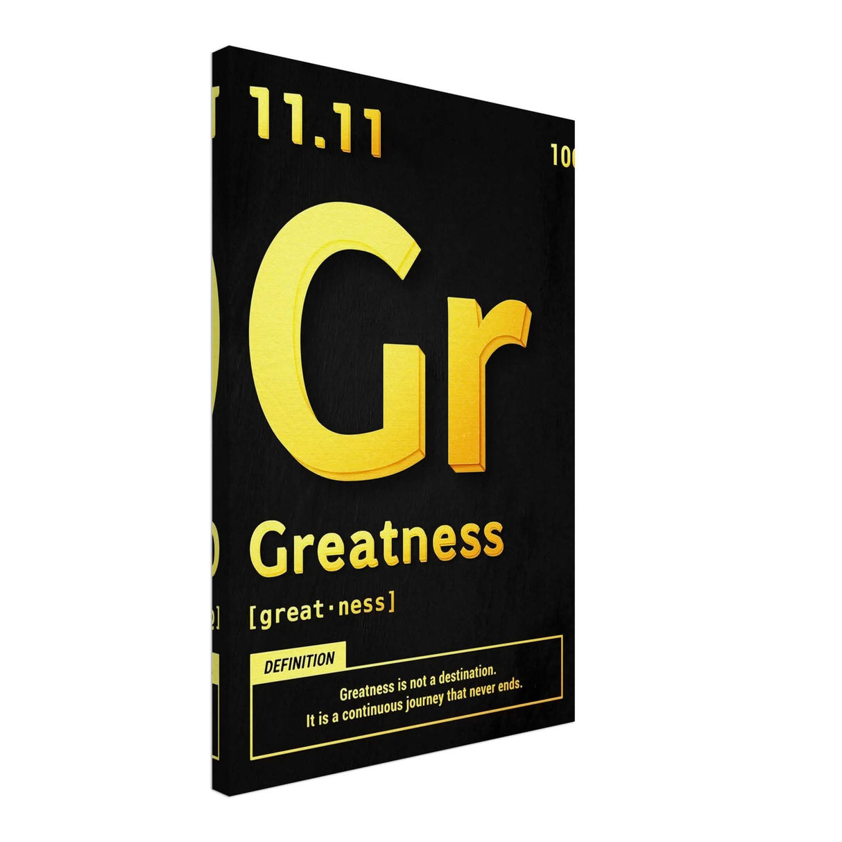 Da Vinci Motivational Wall Art | Greatness - Canvas - 40x60 cm / 16x24″ - Slim