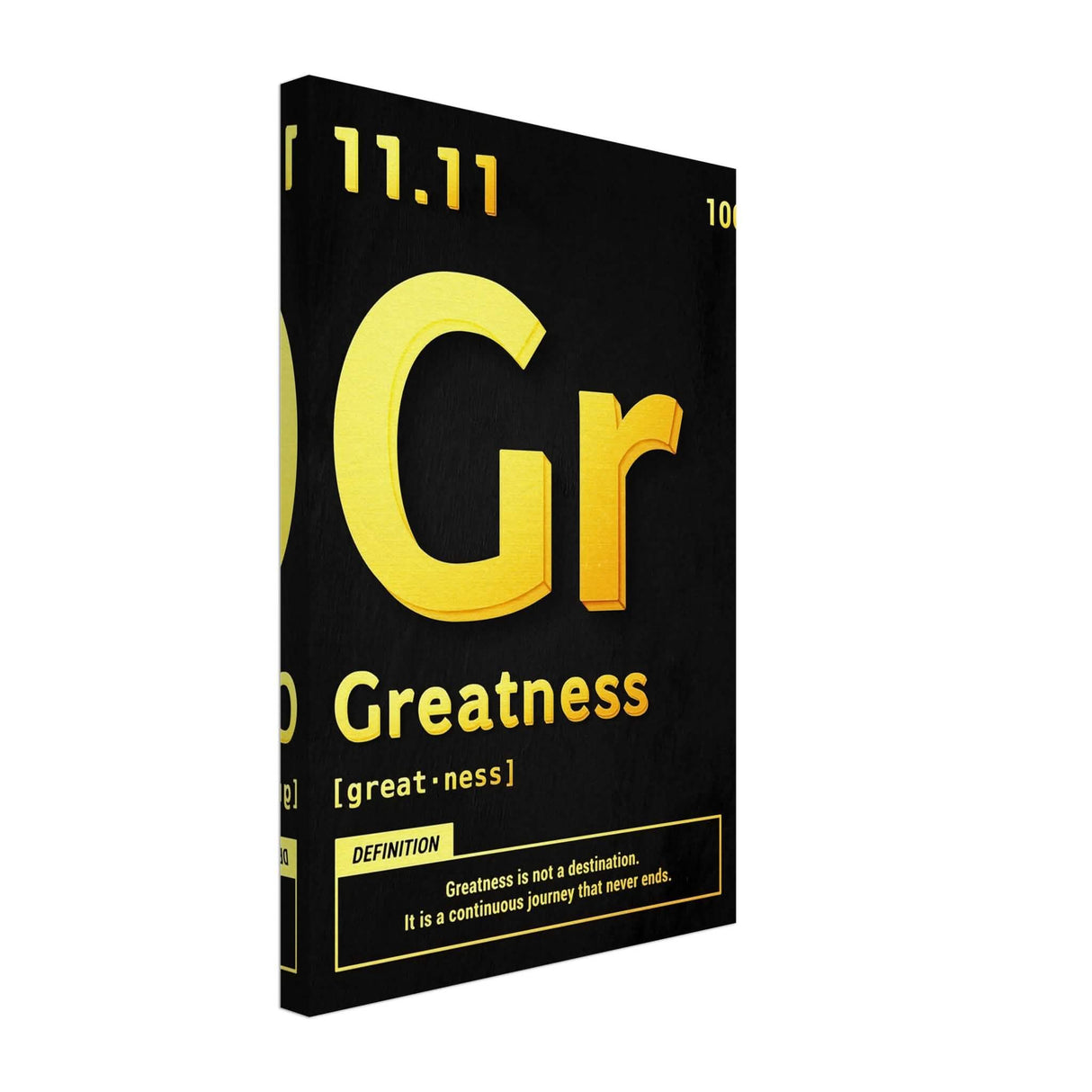 Da Vinci Motivational Wall Art | Greatness - Canvas - 30x45 cm / 12x18″ - Slim