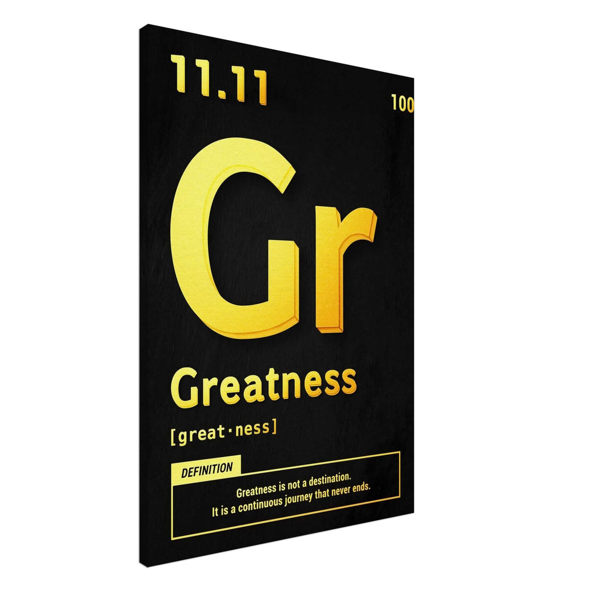 Da Vinci Motivational Wall Art | Greatness - Canvas - 70x100 cm / 28x40″ - Thick