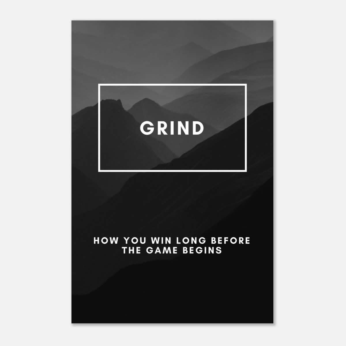 Da Vinci Motivational Wall Art | Grind - Aluminum Print - 40x60 cm / 16x24″ -