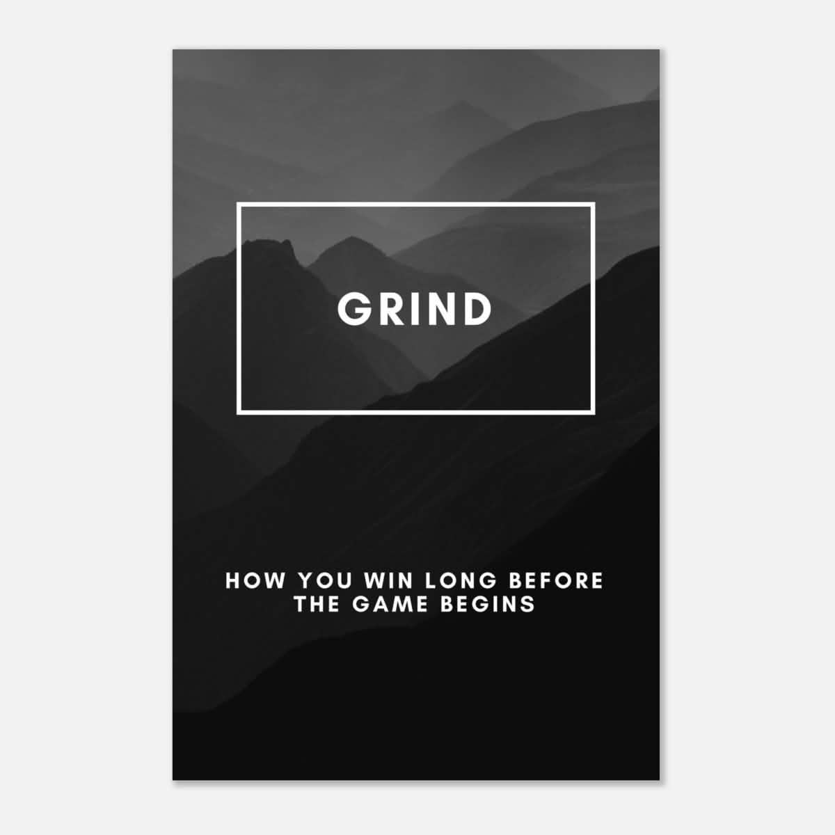 Da Vinci Motivational Wall Art | Grind - Aluminum Print - 60x90 cm / 24x36″ -