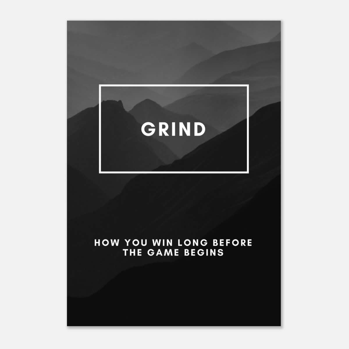 Da Vinci Motivational Wall Art | Grind - Aluminum Print - 70x100 cm / 28x40″ -