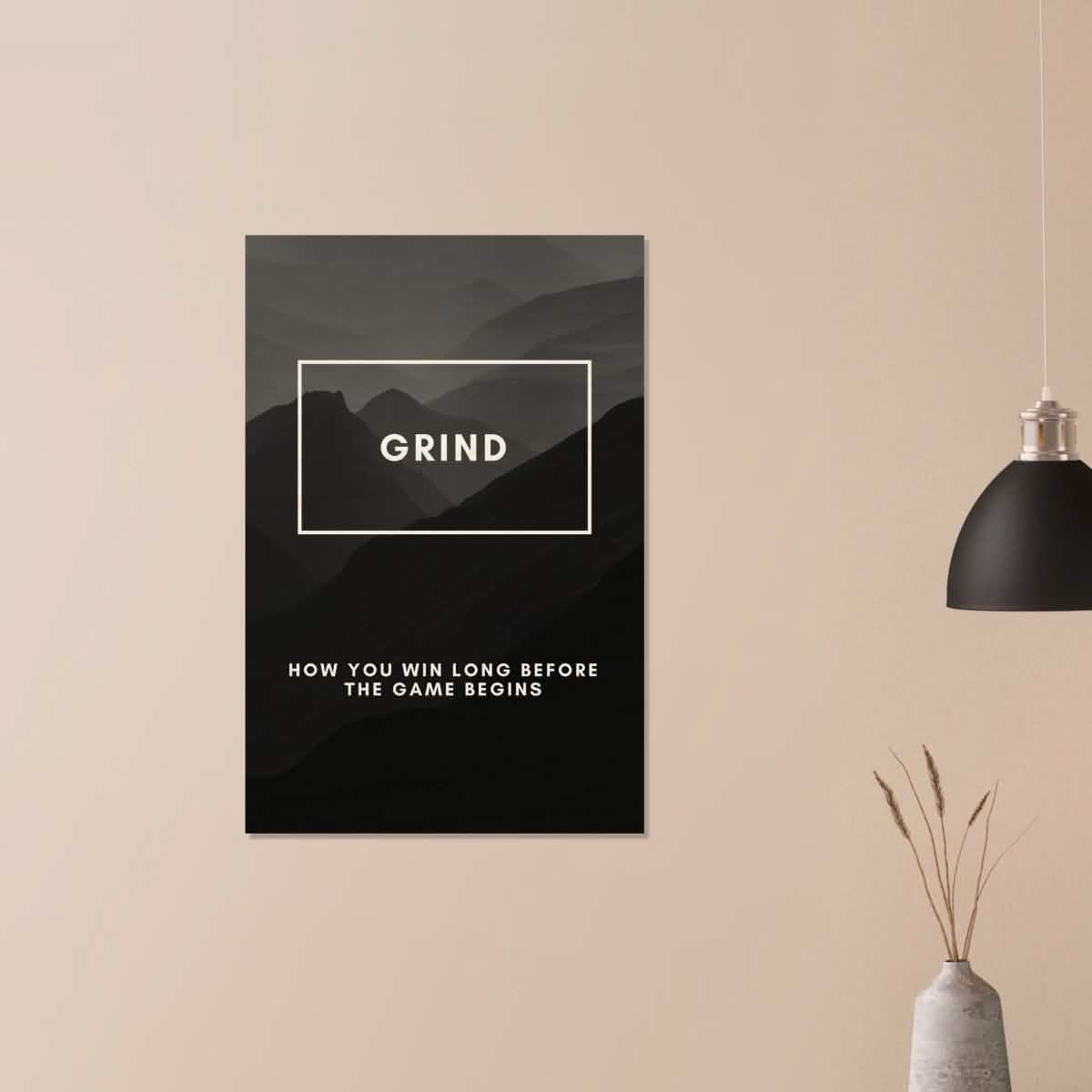 Da Vinci Motivational Wall Art | Grind - Wood Prints - 60x90 cm / 24x36″ - 10 mm