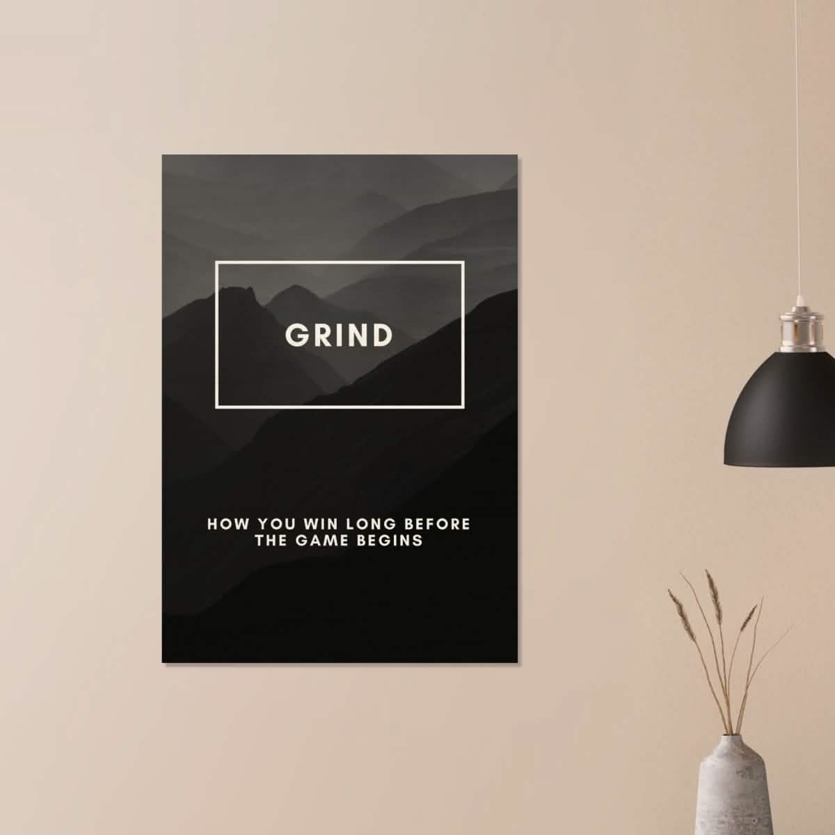 Da Vinci Motivational Wall Art | Grind - Wood Prints - 70x100 cm / 28x40″ - 20 mm