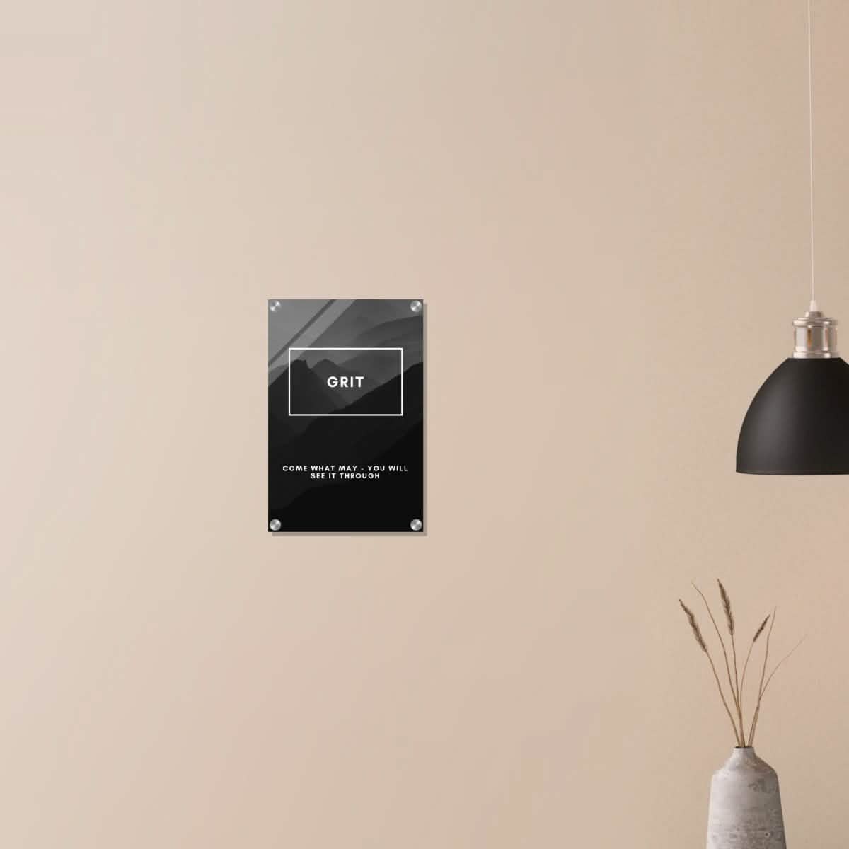 Da Vinci Motivational Wall Art | Grit - Acrylic Print - 30x45 cm / 12x18″ -