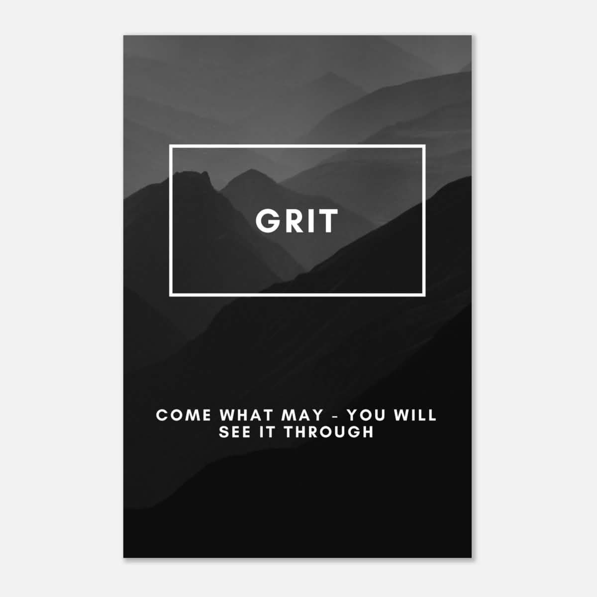 Da Vinci Motivational Wall Art | Grit - Aluminum Print - 30x45 cm / 12x18″ -