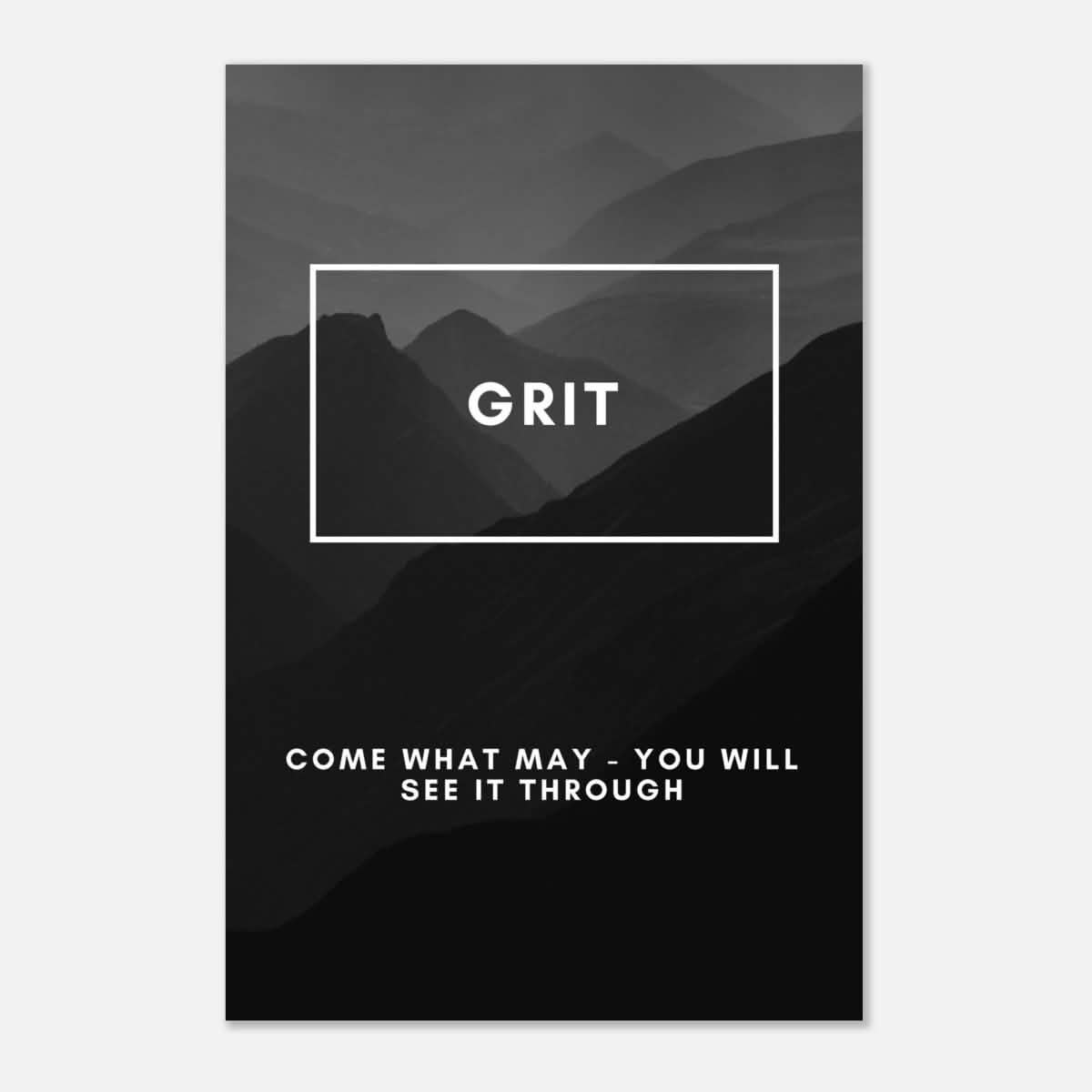 Da Vinci Motivational Wall Art | Grit - Aluminum Print - 50x75 cm / 20x30″ -