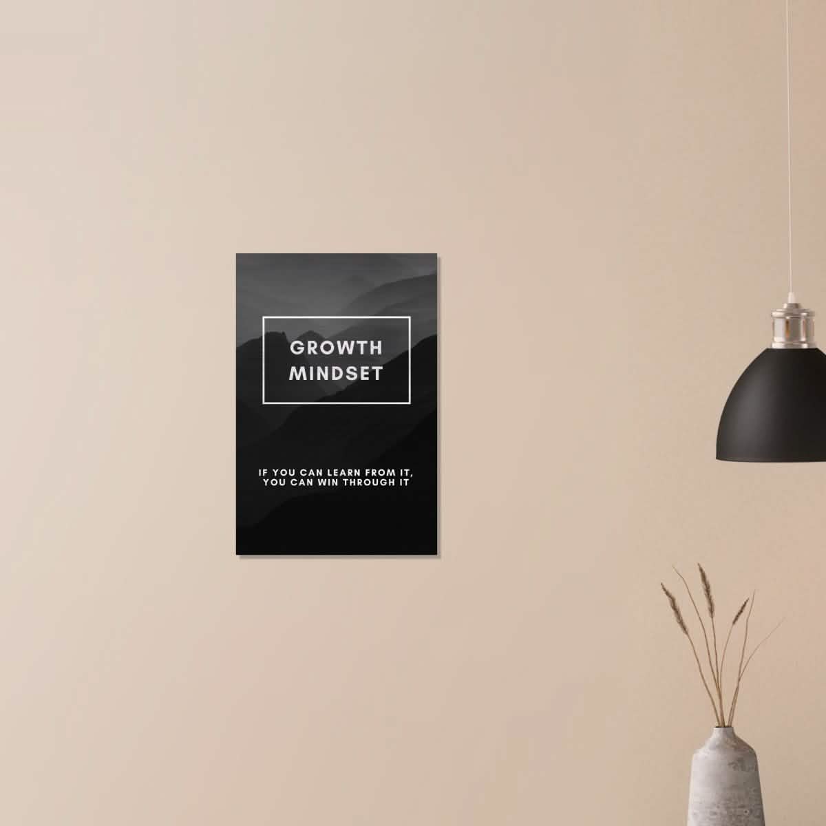 Da Vinci Motivational Wall Art | Growth Mindset - Brushed Aluminum Print - 40x60 cm / 16x24″ -