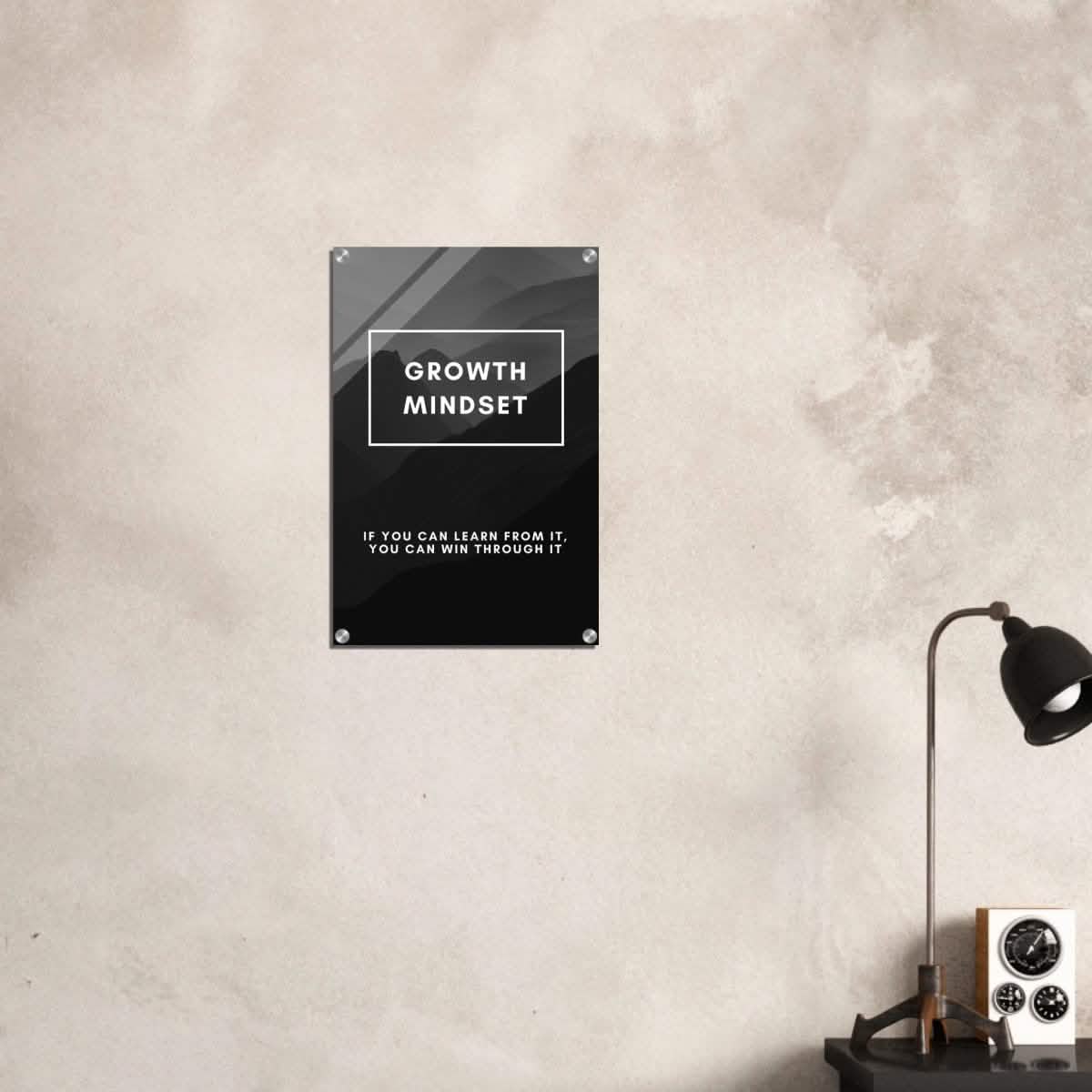 Da Vinci Motivational Wall Art | Growth Mindset - Acrylic Print - 40x60 cm / 16x24″ -