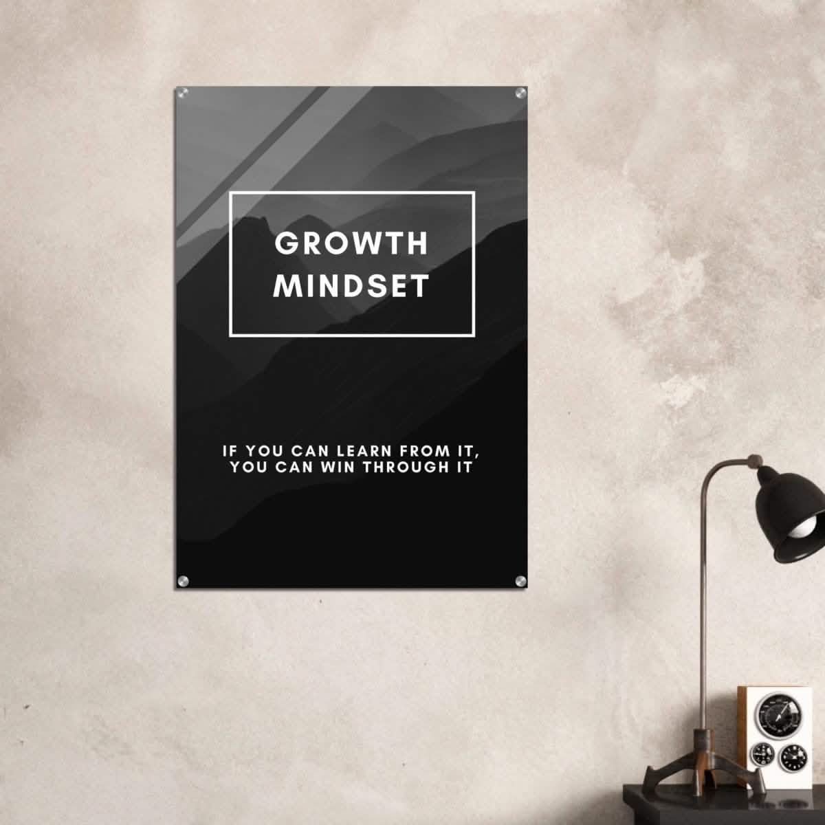 Da Vinci Motivational Wall Art | Growth Mindset - Acrylic Print - 70x100 cm / 28x40″ -