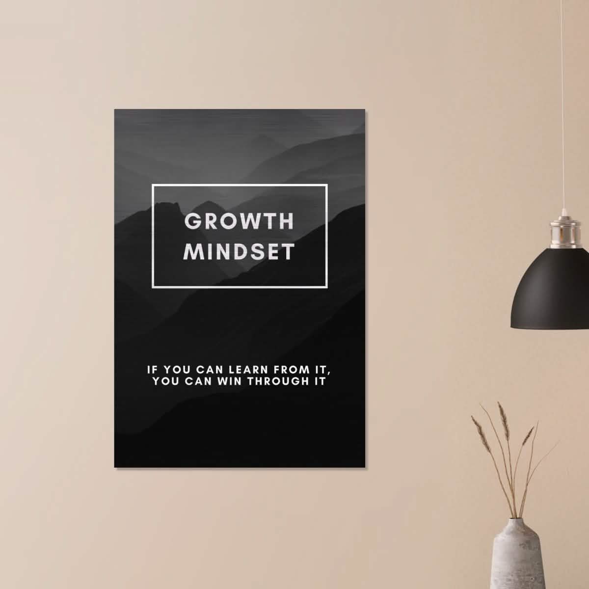 Da Vinci Motivational Wall Art | Growth Mindset - Brushed Aluminum Print - 70x100 cm / 28x40″ -