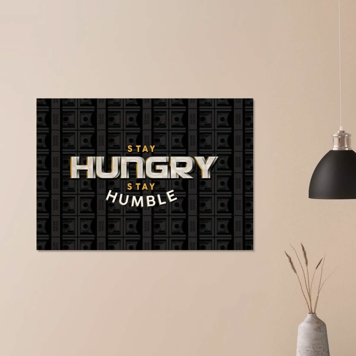 Da Vinci Motivational Wall art | Humble - Wood Prints - 70x100 cm / 28x40″ - 20 mm