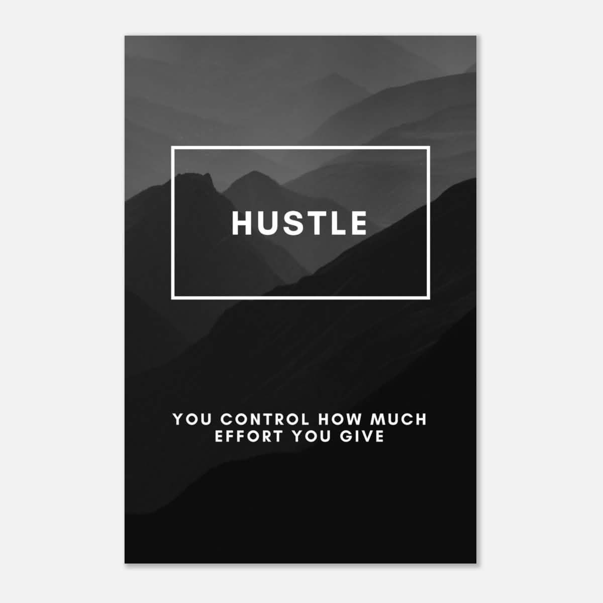 Da Vinci Motivational Wall Art | Hustle - Aluminum Print - 40x60 cm / 16x24″ -