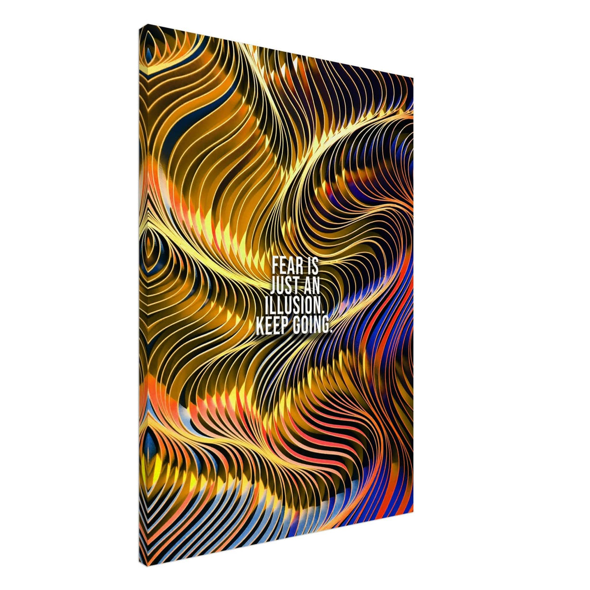 Da Vinci Motivational Wall Art | Illusion - Canvas - 70x100 cm / 28x40″ - Thick