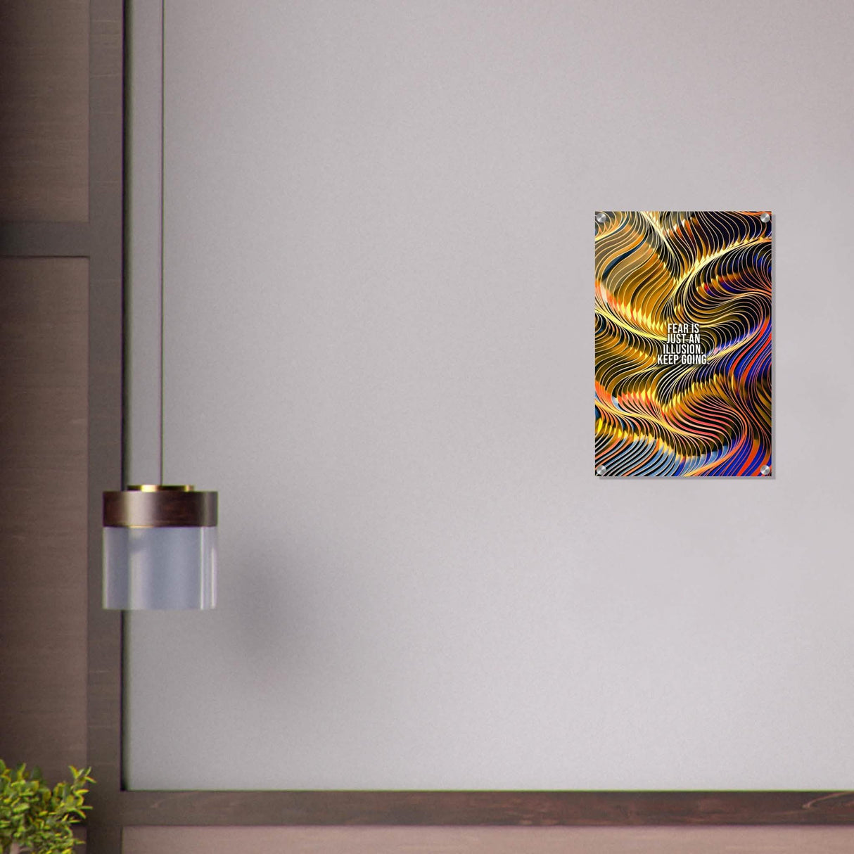 Da Vinci Motivational Wall Art | Illusion - Acrylic Print - 40x60 cm / 16x24″ -