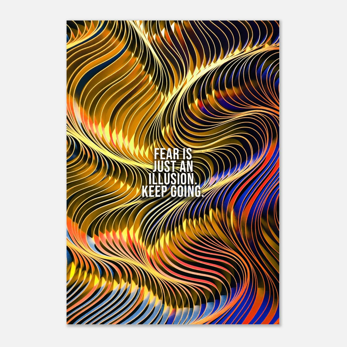 Da Vinci Motivational Wall Art | Illusion - Aluminum Print - 70x100 cm / 28x40″ -