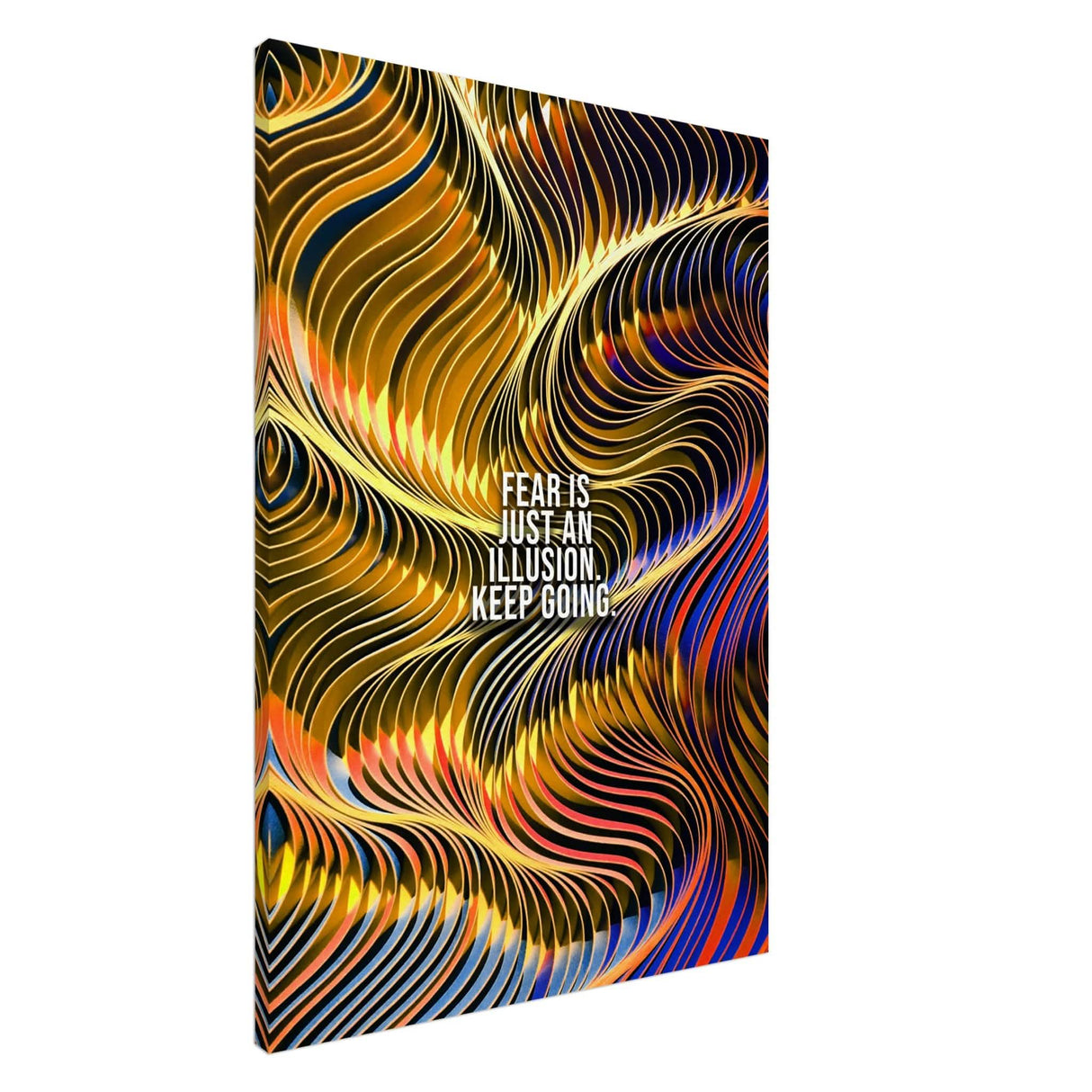 Da Vinci Motivational Wall Art | Illusion - Canvas - 70x100 cm / 28x40″ - Slim