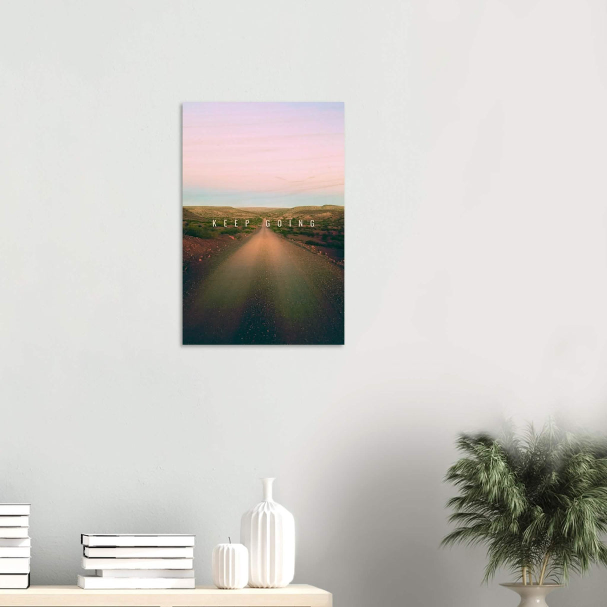 Da Vinci Motivational Wall Art | Keep Going - Wood Prints - 40x60 cm / 16x24″ - 20 mm