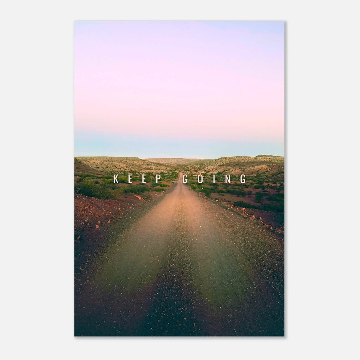 Da Vinci Motivational Wall Art | Keep Going - Aluminum Print - 40x60 cm / 16x24″ -