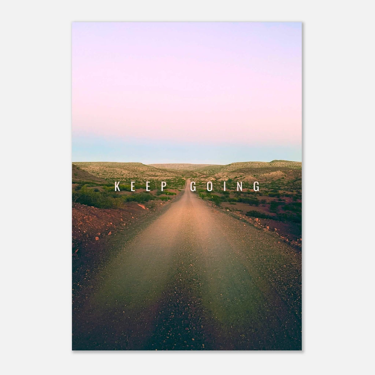 Da Vinci Motivational Wall Art | Keep Going - Aluminum Print - 70x100 cm / 28x40″ -