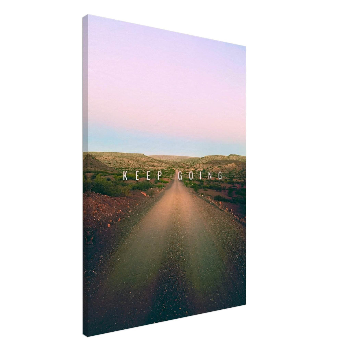 Da Vinci Motivational Wall Art | Keep Going - Canvas - 70x100 cm / 28x40″ - Thick