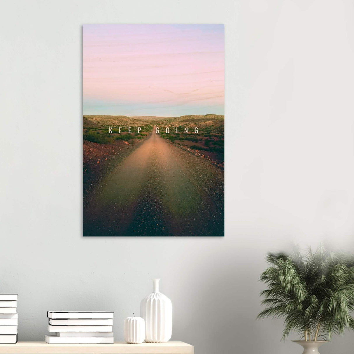 Da Vinci Motivational Wall Art | Keep Going - Wood Prints - 60x90 cm / 24x36″ - 10 mm