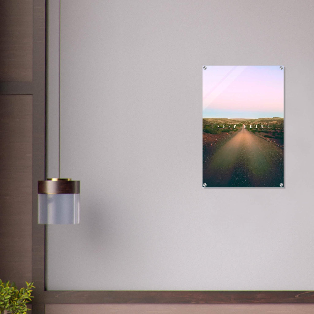 Da Vinci Motivational Wall Art | Keep Going - Acrylic Print - 50x75 cm / 20x30″ -