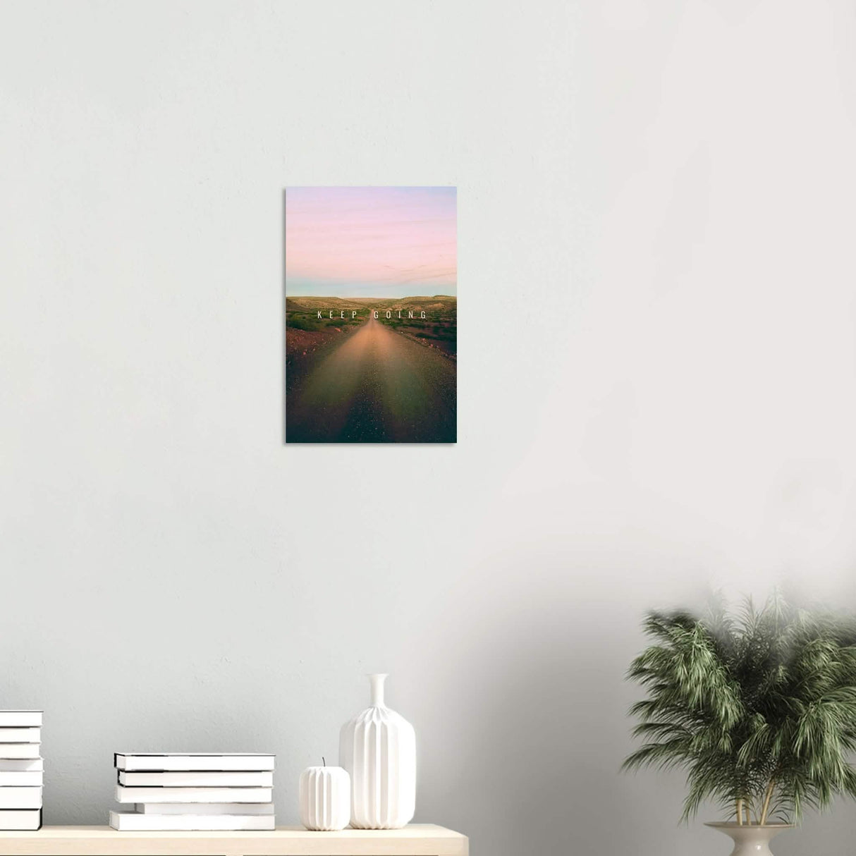 Da Vinci Motivational Wall Art | Keep Going - Wood Prints - 30x45 cm / 12x18″ - 20 mm