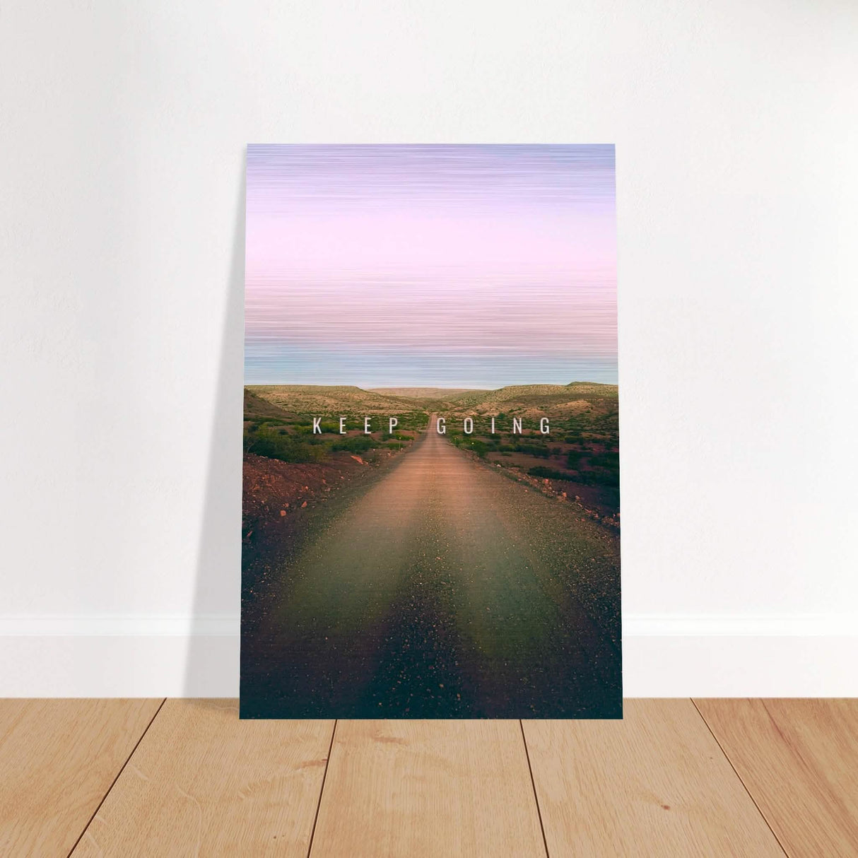 Da Vinci Motivational Wall Art | Keep Going - Brushed Aluminum Print - 40x60 cm / 16x24″ -