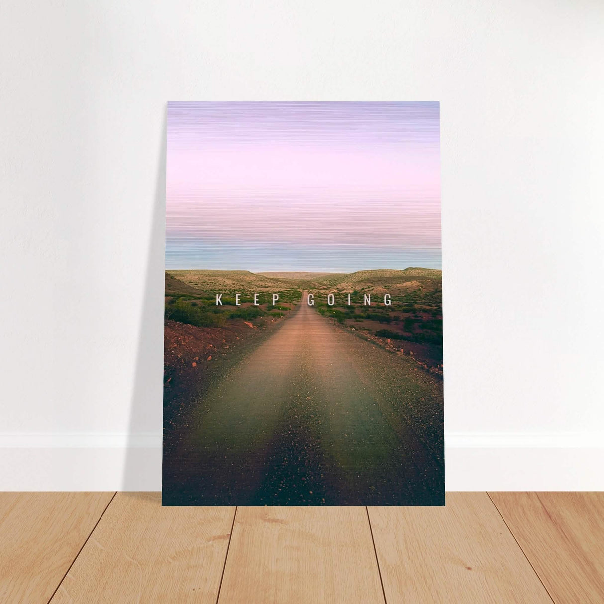 Da Vinci Motivational Wall Art | Keep Going - Brushed Aluminum Print - 70x100 cm / 28x40″ -