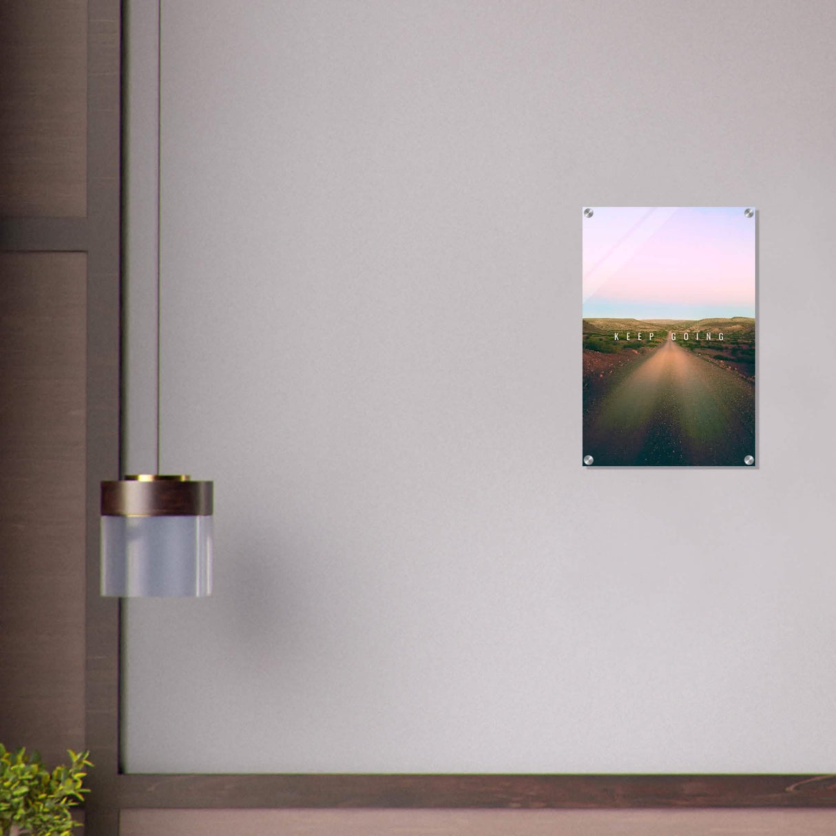 Da Vinci Motivational Wall Art | Keep Going - Acrylic Print - 40x60 cm / 16x24″ -