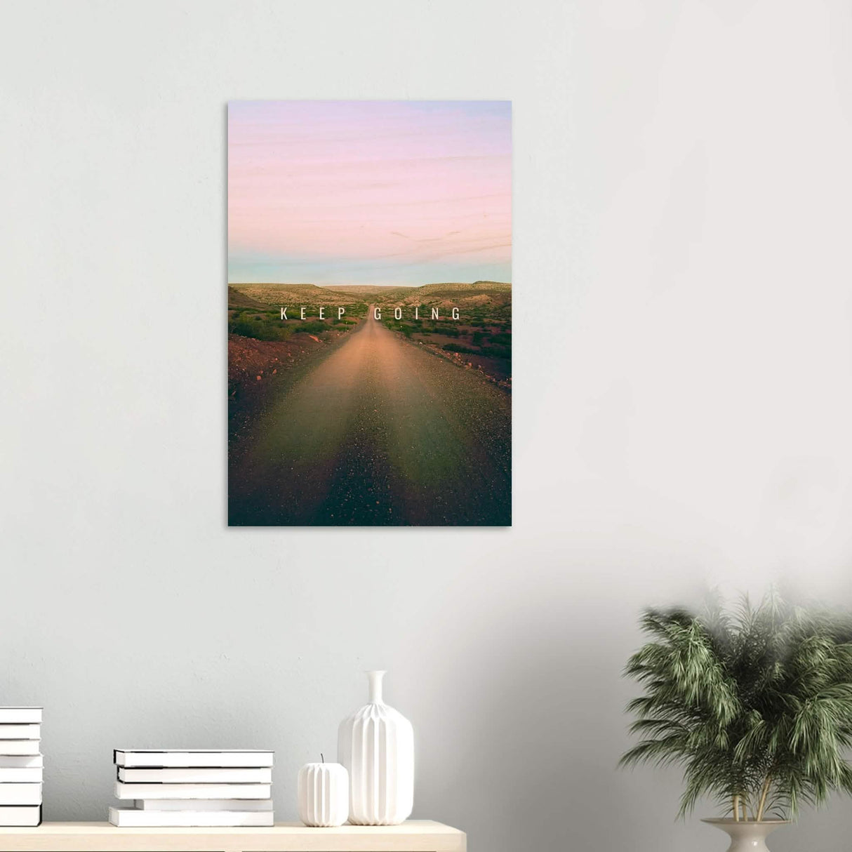 Da Vinci Motivational Wall Art | Keep Going - Wood Prints - 50x75 cm / 20x30″ - 20 mm