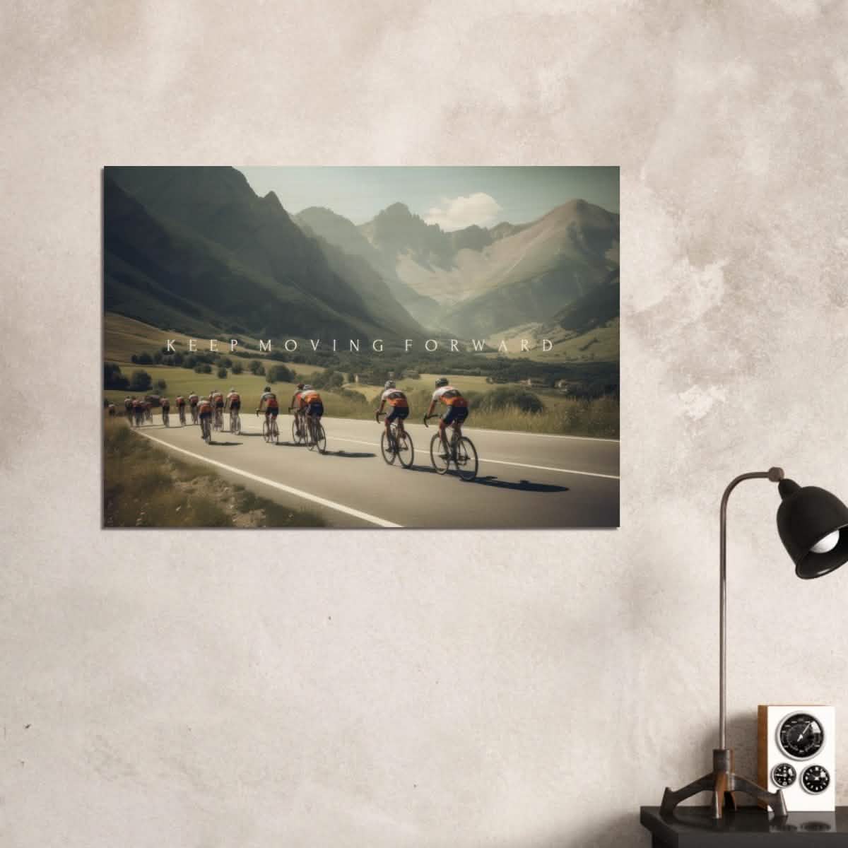 Da Vinci Motivational Wall Art | Keep Moving - Wood Prints - 70x100 cm / 28x40″ - 10 mm