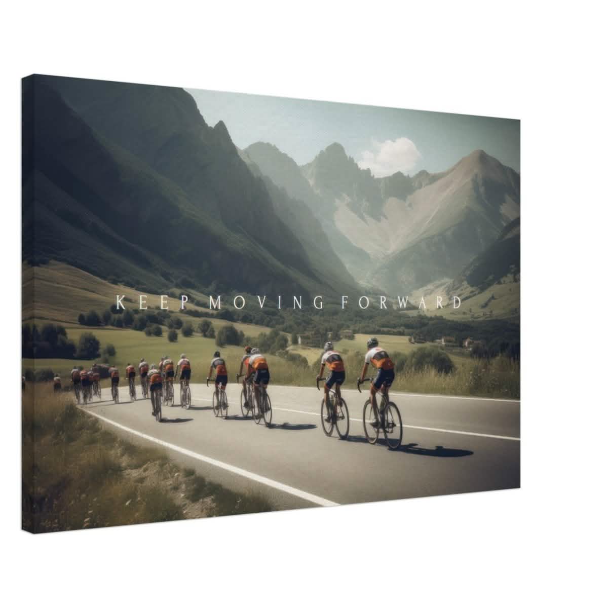 Da Vinci Motivational Wall Art | Keep Moving - Canvas - 50x75 cm / 20x30″ - Slim