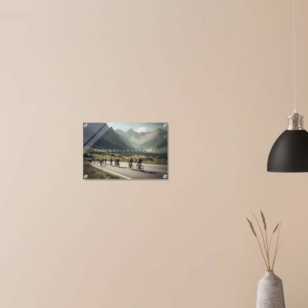 Da Vinci Motivational Wall Art | Keep Moving - Acrylic Print - 30x45 cm / 12x18″ -