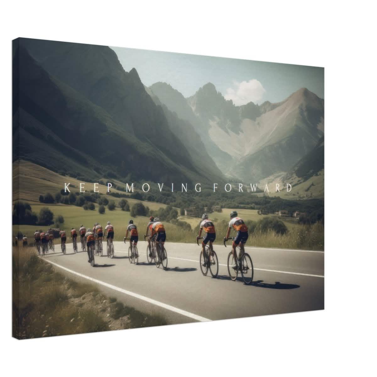 Da Vinci Motivational Wall Art | Keep Moving - Canvas - 70x100 cm / 28x40″ - Thick