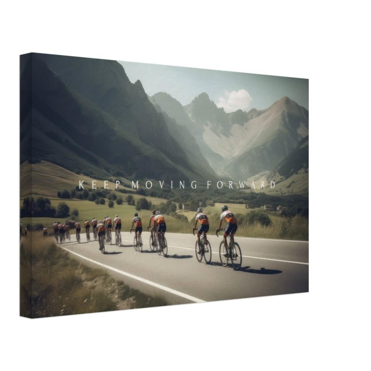 Da Vinci Motivational Wall Art | Keep Moving - Canvas - 30x45 cm / 12x18″ - Slim