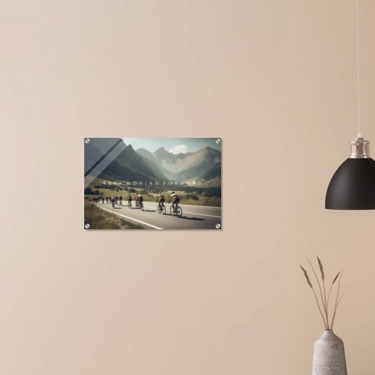 Da Vinci Motivational Wall Art | Keep Moving - Acrylic Print - 40x60 cm / 16x24″ -