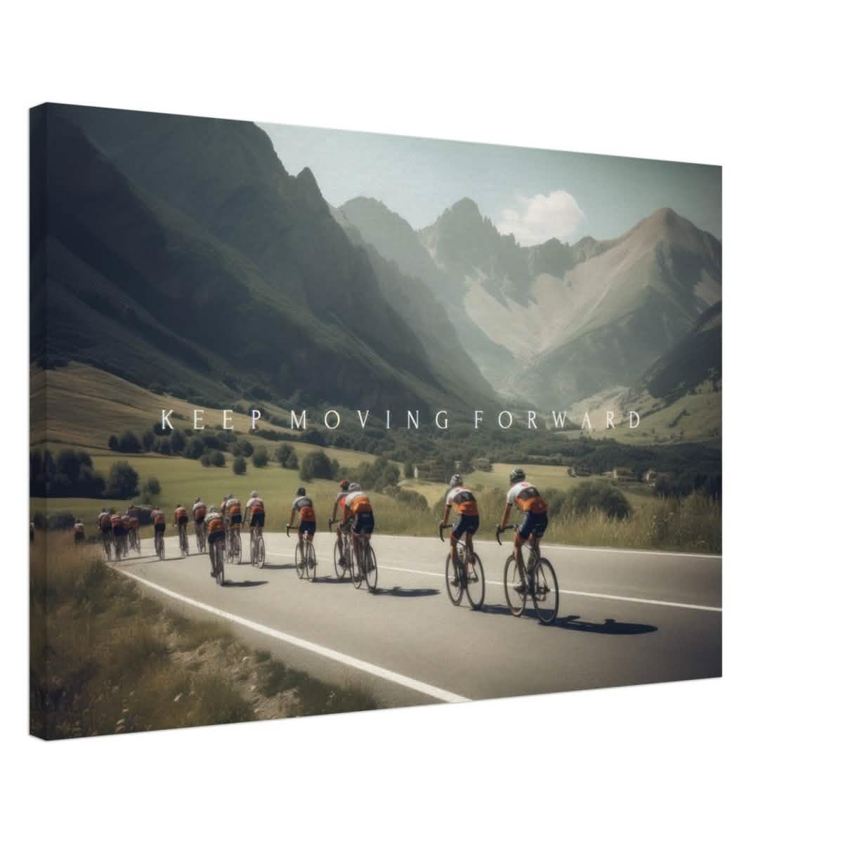 Da Vinci Motivational Wall Art | Keep Moving - Canvas - 60x90 cm / 24x36″ - Thick