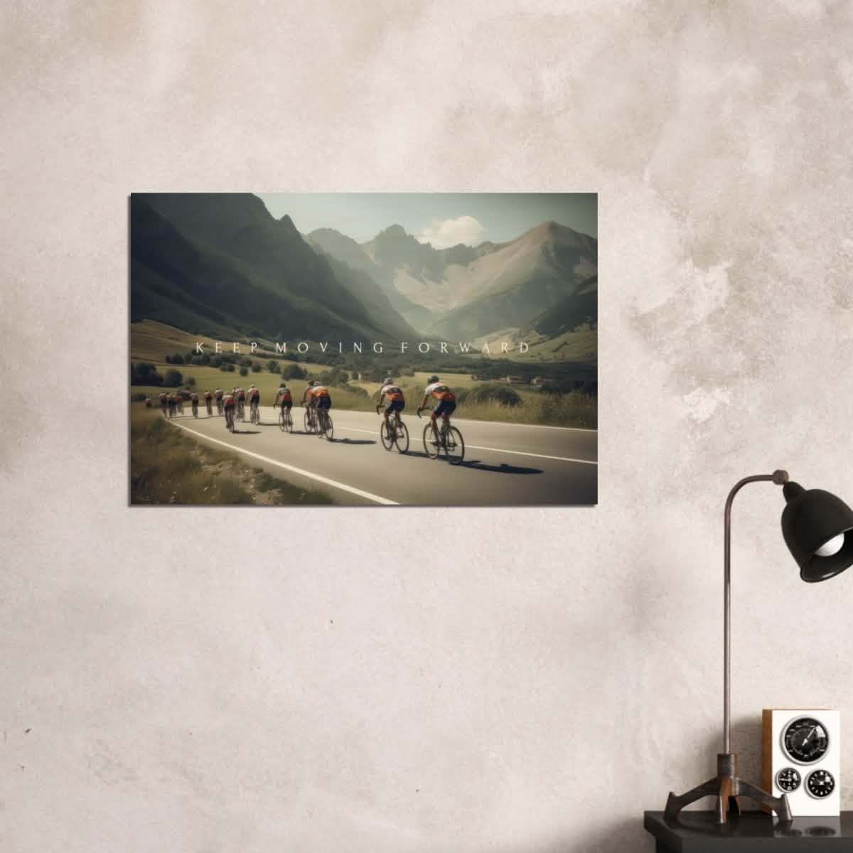 Da Vinci Motivational Wall Art | Keep Moving - Wood Prints - 60x90 cm / 24x36″ - 20 mm