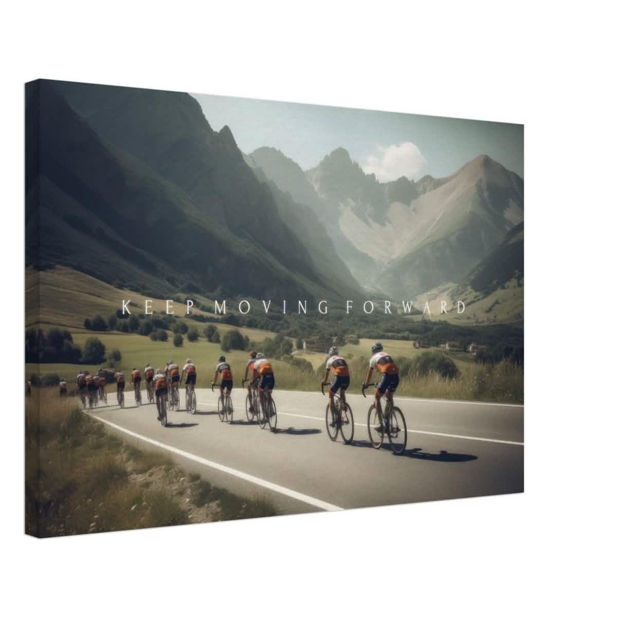 Da Vinci Motivational Wall Art | Keep Moving - Canvas - 50x75 cm / 20x30″ - Thick