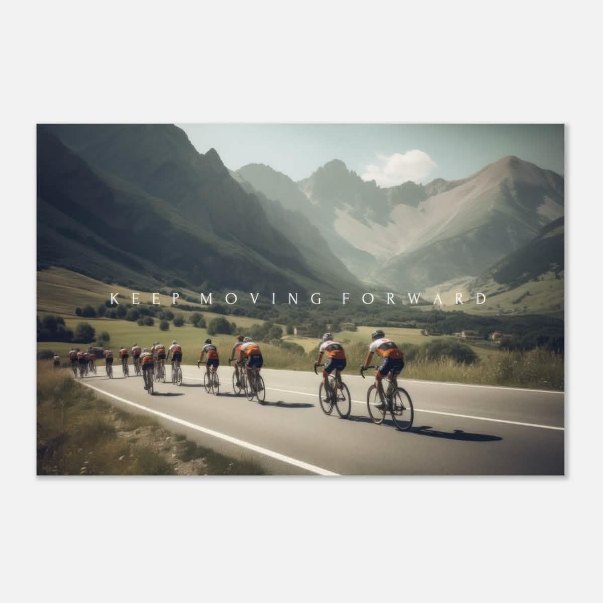 Da Vinci Motivational Wall Art | Keep Moving - Aluminum Print - 60x90 cm / 24x36″ -