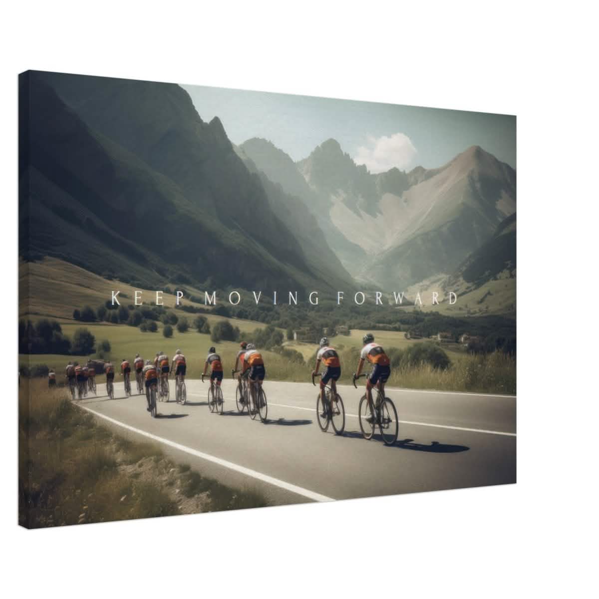 Da Vinci Motivational Wall Art | Keep Moving - Canvas - 60x90 cm / 24x36″ - Slim