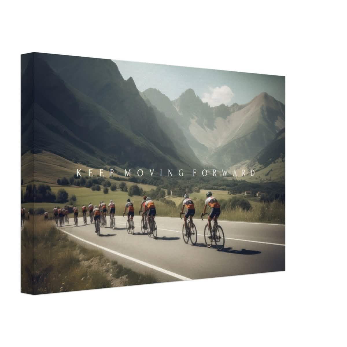 Da Vinci Motivational Wall Art | Keep Moving - Canvas - 30x45 cm / 12x18″ - Thick