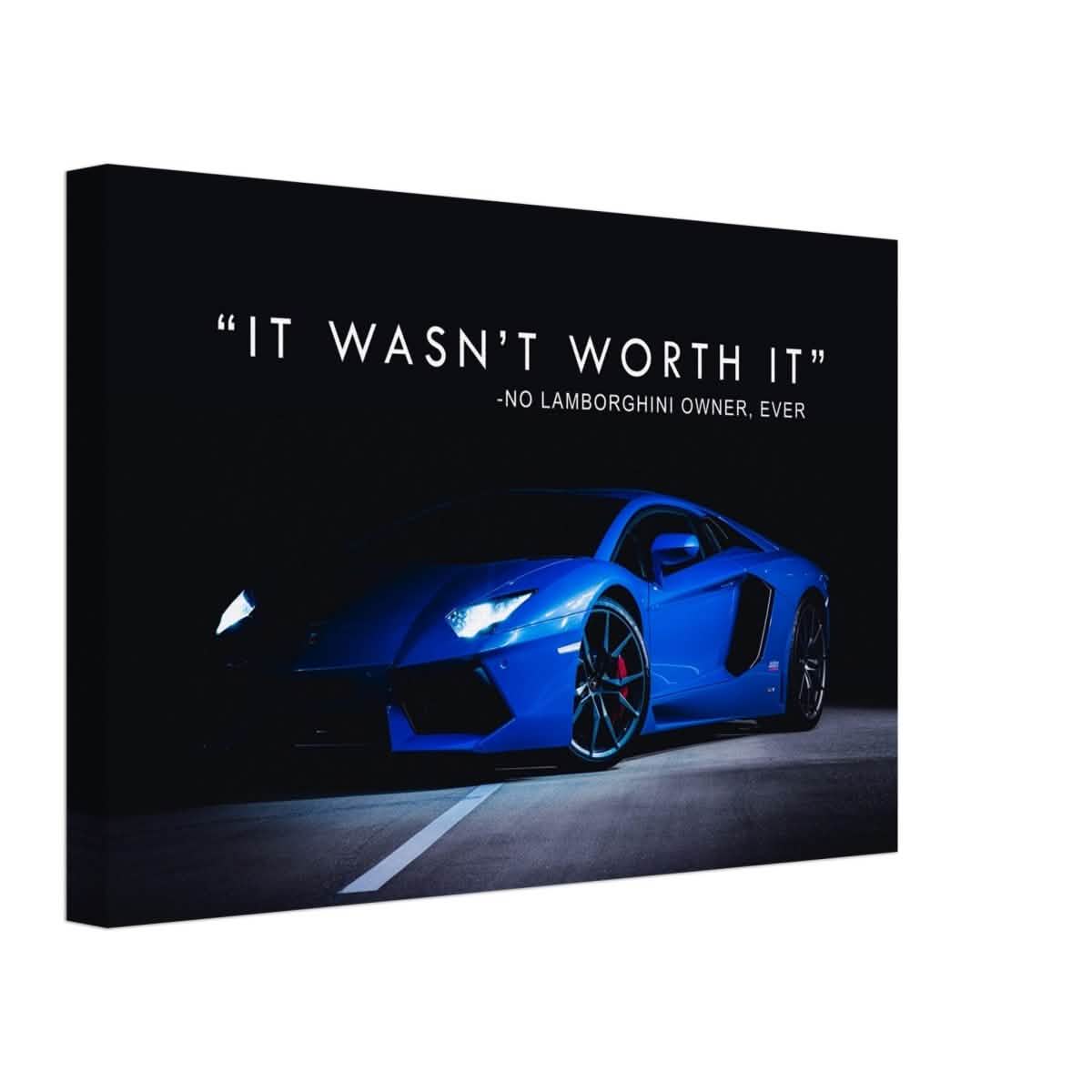 Da Vinci Motivational Wall art | Lamborghini - Canvas - 30x45 cm / 12x18″ - Thick