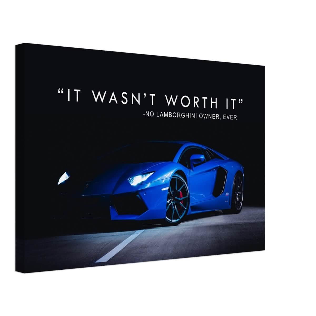 Da Vinci Motivational Wall art | Lamborghini - Canvas - 40x60 cm / 16x24″ - Thick