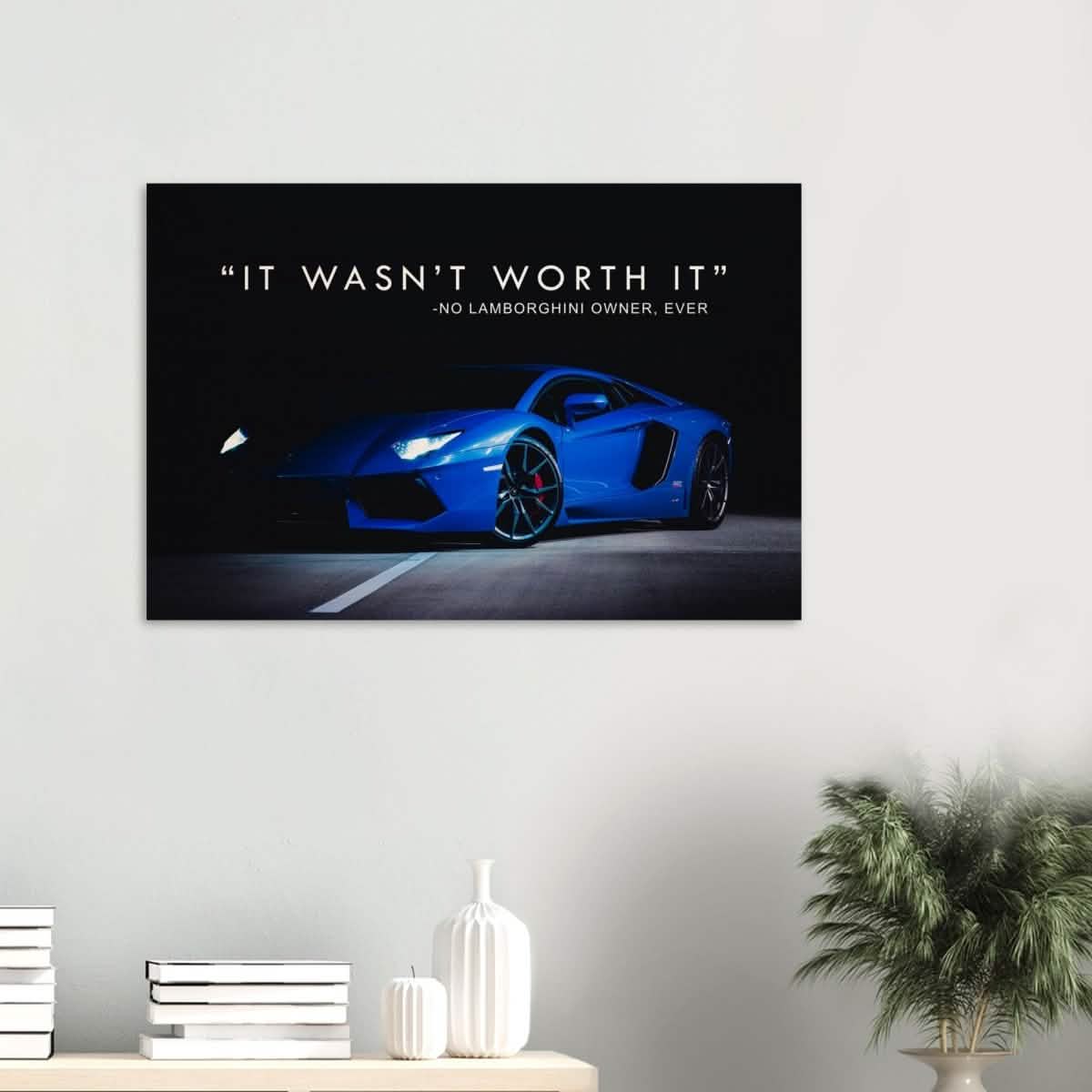 Da Vinci Motivational Wall art | Lamborghini - Wood Prints - 60x90 cm / 24x36″ - 10 mm