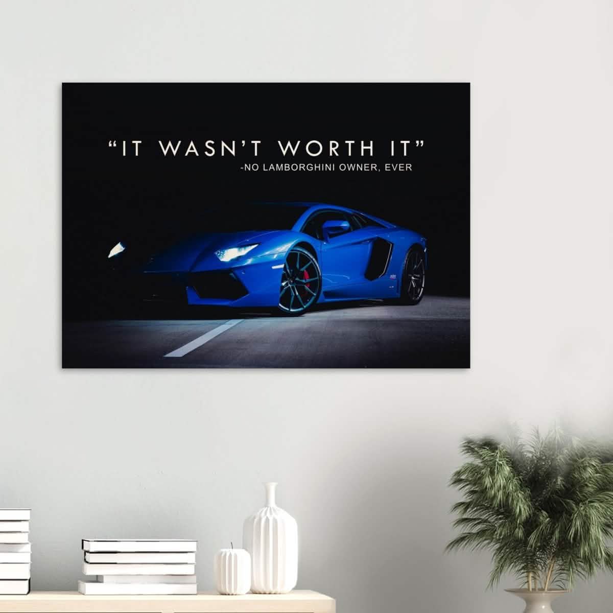 Da Vinci Motivational Wall art | Lamborghini - Wood Prints - 70x100 cm / 28x40″ - 10 mm